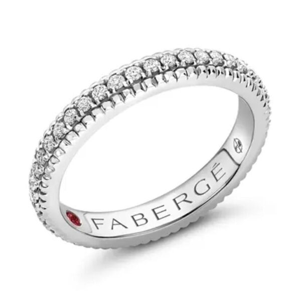 FABERGÉ Colours of Love Diamond Eternity Band - Picture 1 of 11